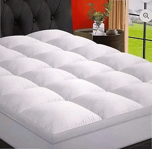 400TC Mattress Topper Cover Pillow Top for Back Pain 8-21" Deep 900 GSM Queen