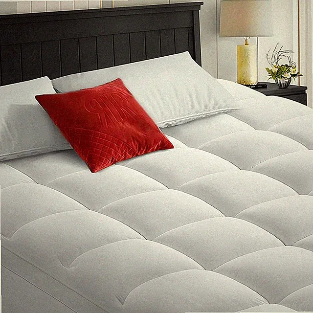 Extra Thick Cooling California King Mattress Topper with Plush Pillow Top