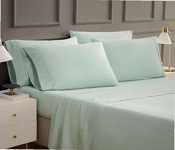 Hotel Signature 400 Thread Count Egyptian Cotton 6-pc Sheet Set Queen -Lt Green