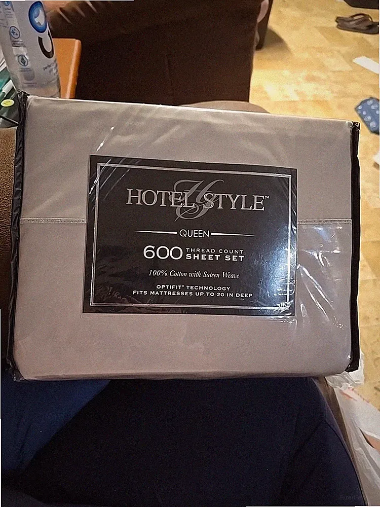 Hotel Style Queen 600 Thread Count Sheet Set Grey Pumice New 100% Cotton India