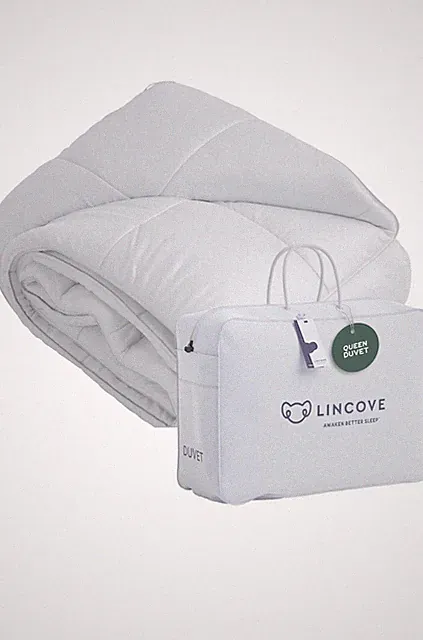 Lincove Down Alternative Comforter Queen Size 400 Thread Count Cotton