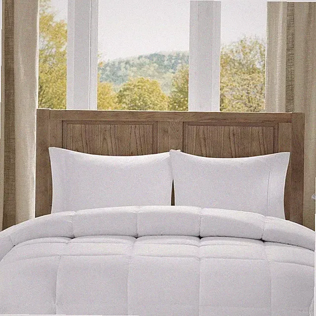 Madison Park Cotton Comforter Soft Breathable Lightweight Full/Queen Size, White