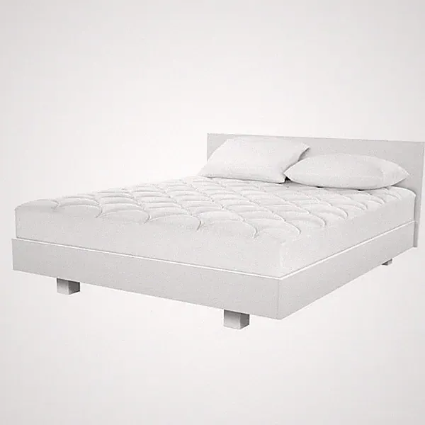 Pacific Coast Restful Nights Cotton Mattress Pad TWIN White 400 Thread NEW