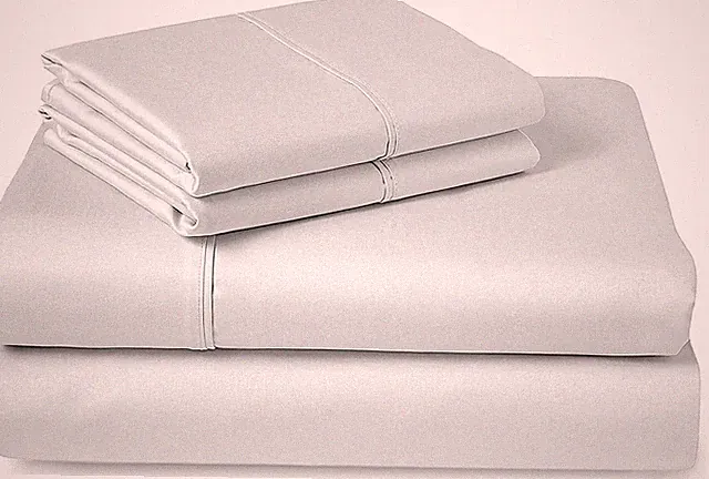 Pizuna 400 Thread Count White King Fitted-Sheet Cotton 1pc 100% Long Staple C...