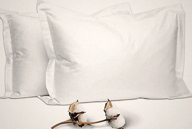 Pure 100% Cotton Pillow Shams King Size Set of 2 White, Luxurious 400 Thread Cou