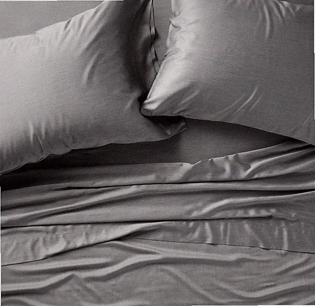 Queen 400 Thread Count Rayon from Bamboo Sheet Set Dark Gray - NEW
