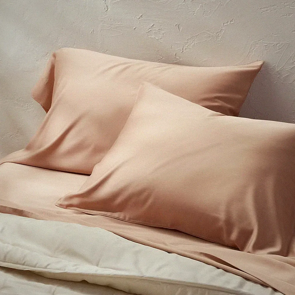 Standard 400 Thread Count Rayon from Bamboo Pillowcases Light Adobe Clay