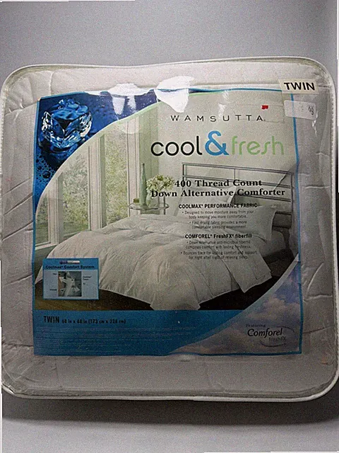 Wamsutta Cool & Fresh 400 Thread Count Down Alternative Comforter Twin New