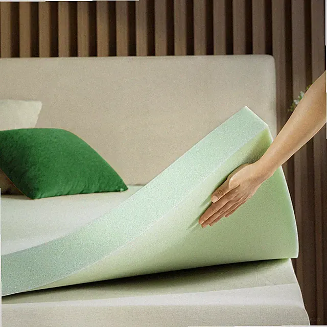 ZINUS 4 INCH GREEN TEA MEMORY FOAM MATTRESS TOPPER KING - GREEN